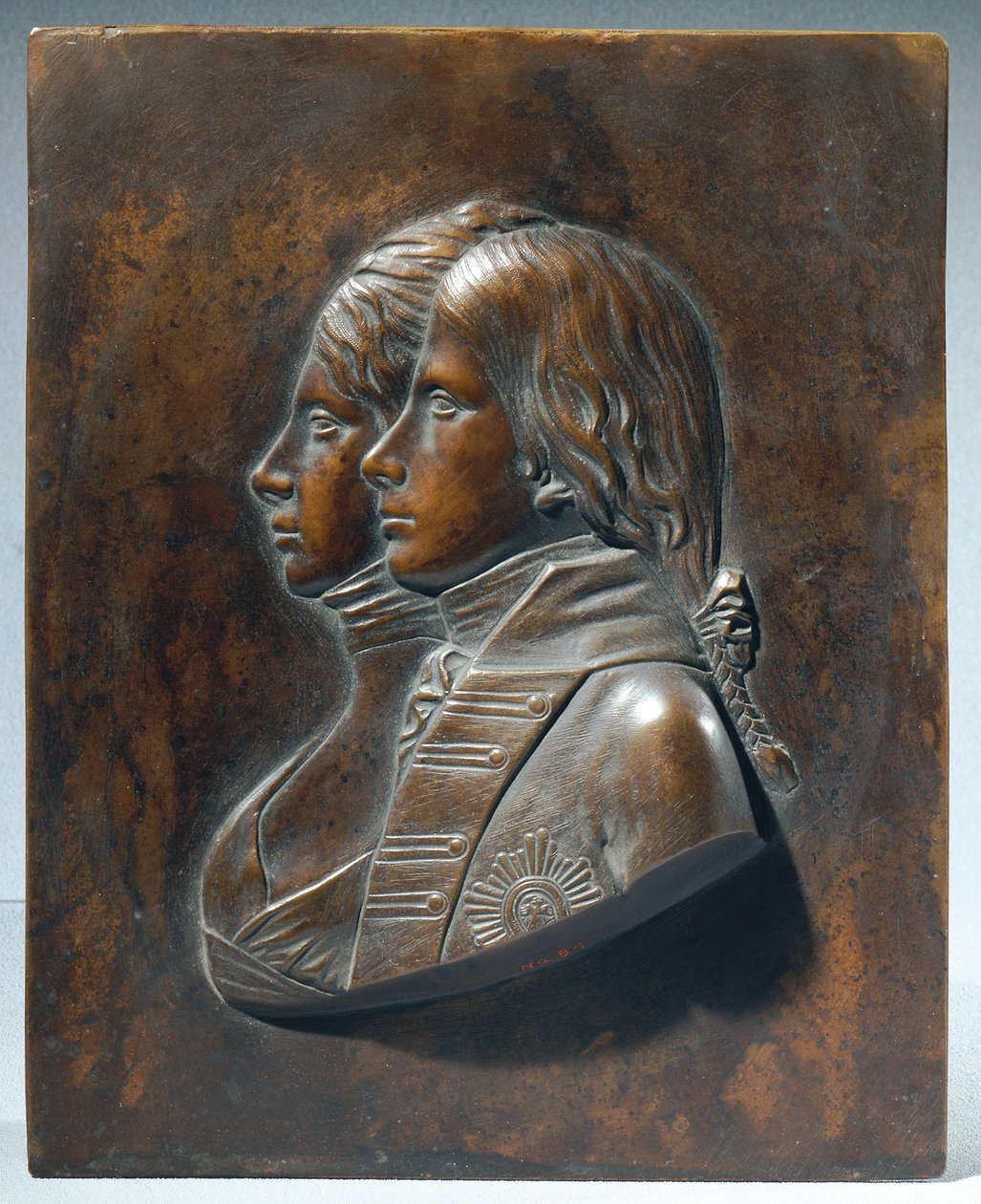 Friedrich Wilhelm III. als kroonprins met echtgenote Luise van Mecklenburg-Strelitz door Johann Gottfried Schadow