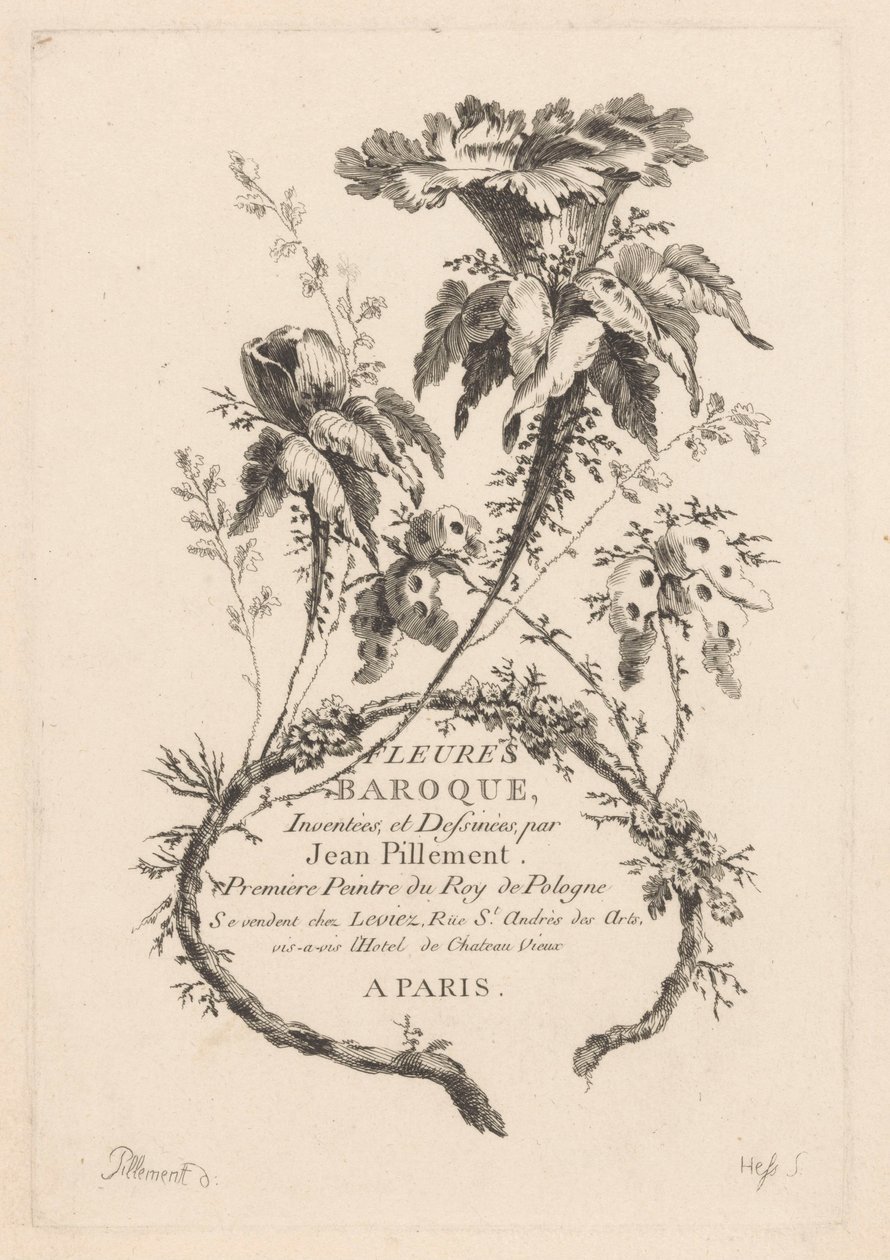 Trompetvormige bloemen door Johann Heinrich  Hess