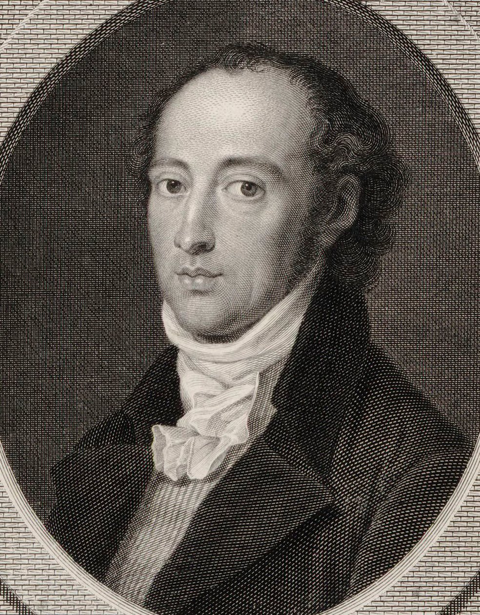Portret van de componist Johann Anton André 1775-1842, 1800 door Johann Heinrich Lips