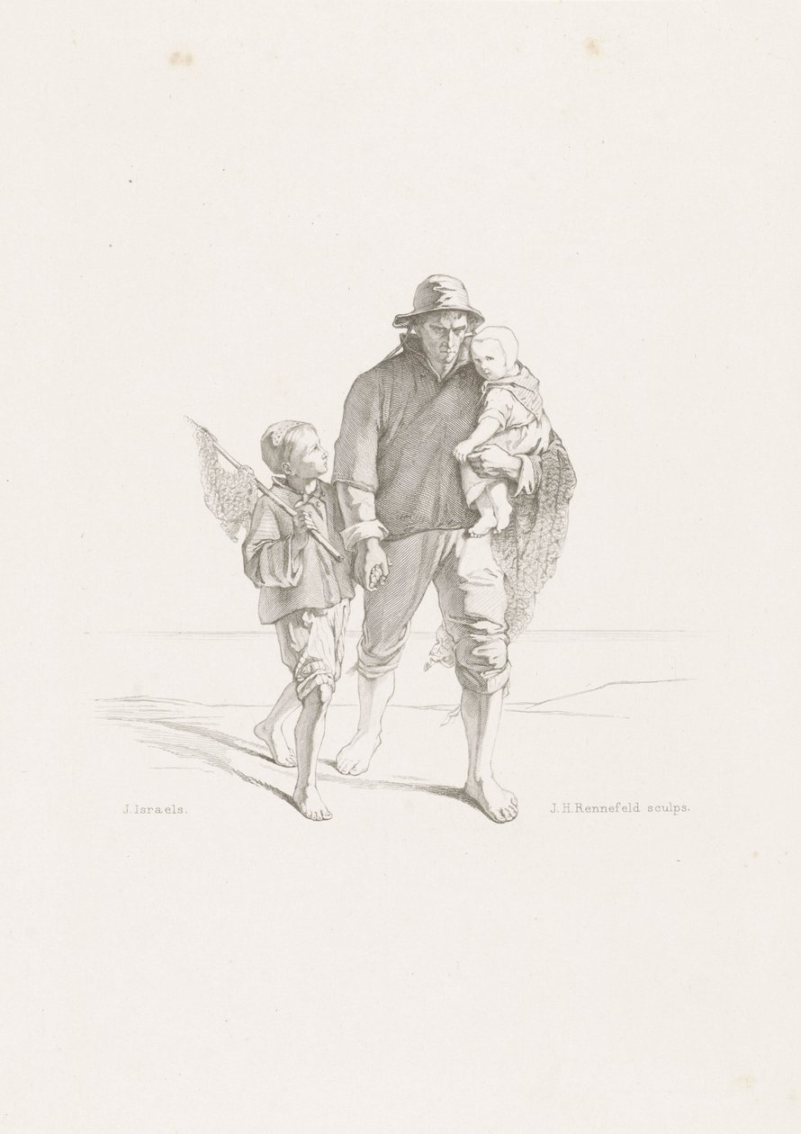 Langs het kerkhof door Johann Heinrich Maria Hubert Rennefeld
