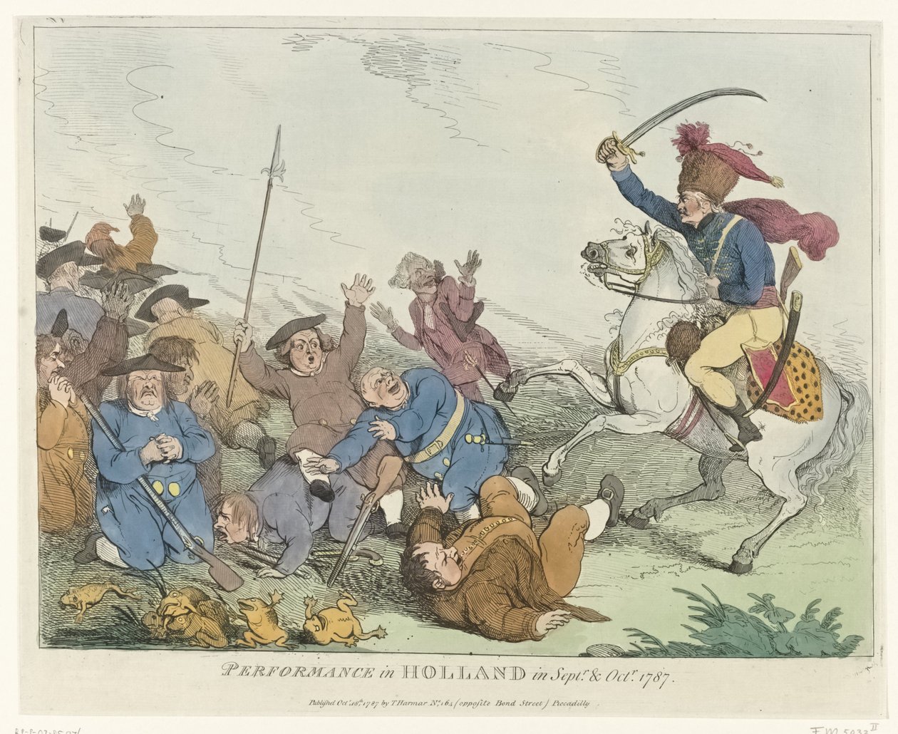 De voorstelling door Johann Heinrich Ramberg