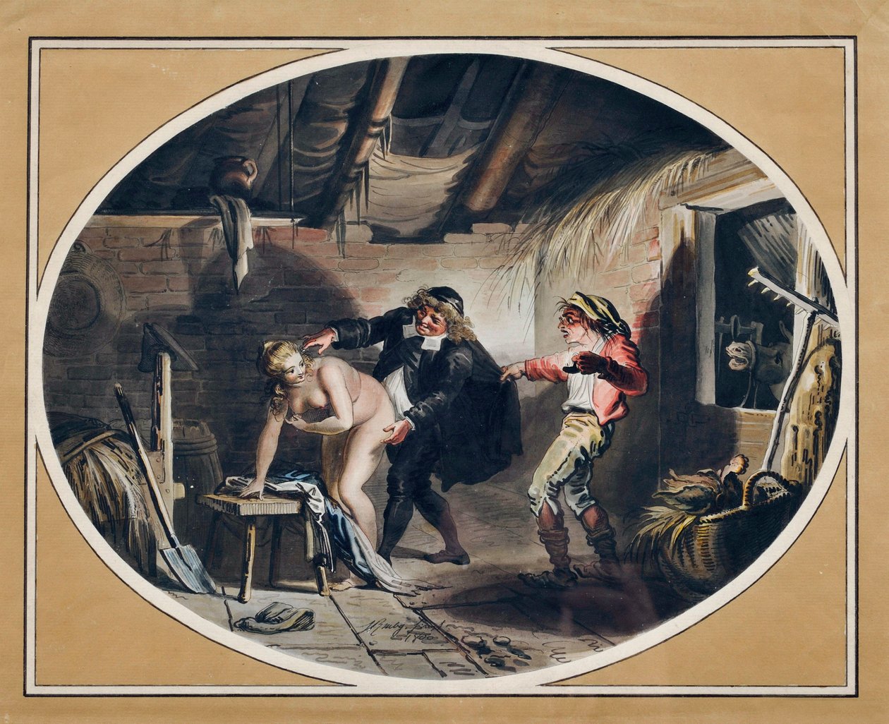 De merrie van Compere Pierre door Johann Heinrich Ramberg