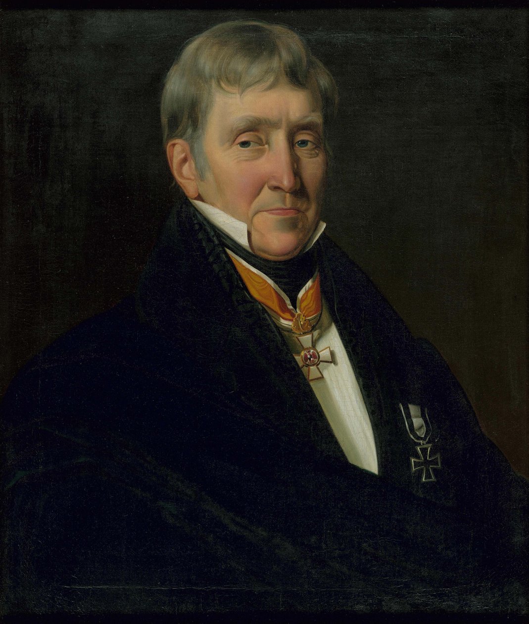 Portret van Franz Gerhard Wegeler 1765-1848, 1839 door Johann Heinrich Richter