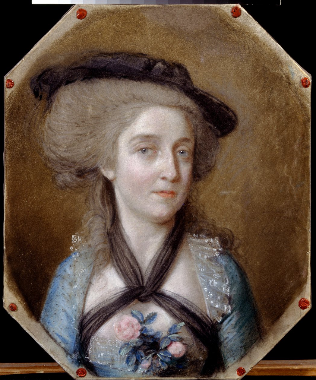 Portret van Loewis de Menar door Johann Heinrich Schmidt