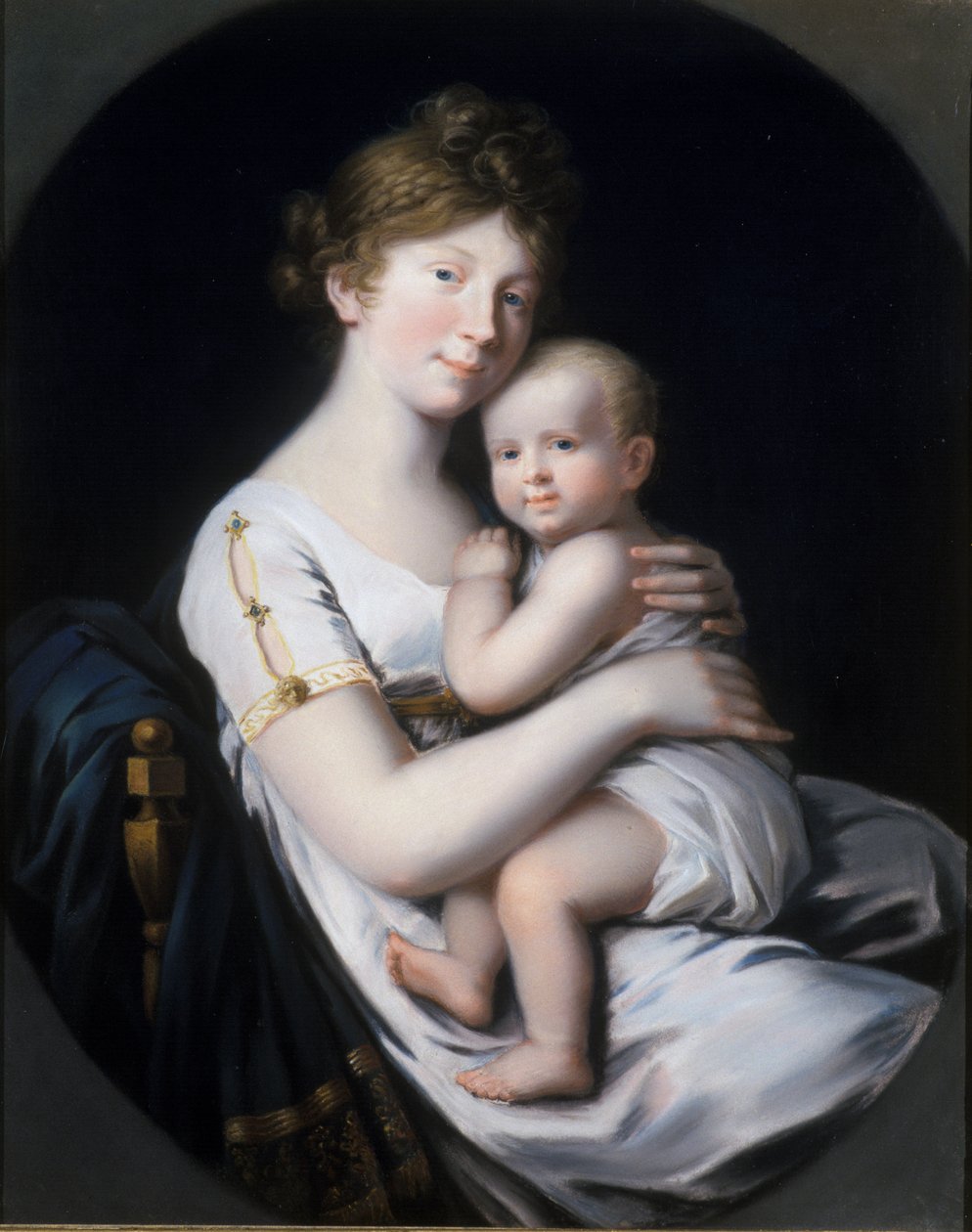 Kroonprinses Luise von Preussen met Kroonprins Friedrich Wilhelm IV door Johann Heinrich Schroder