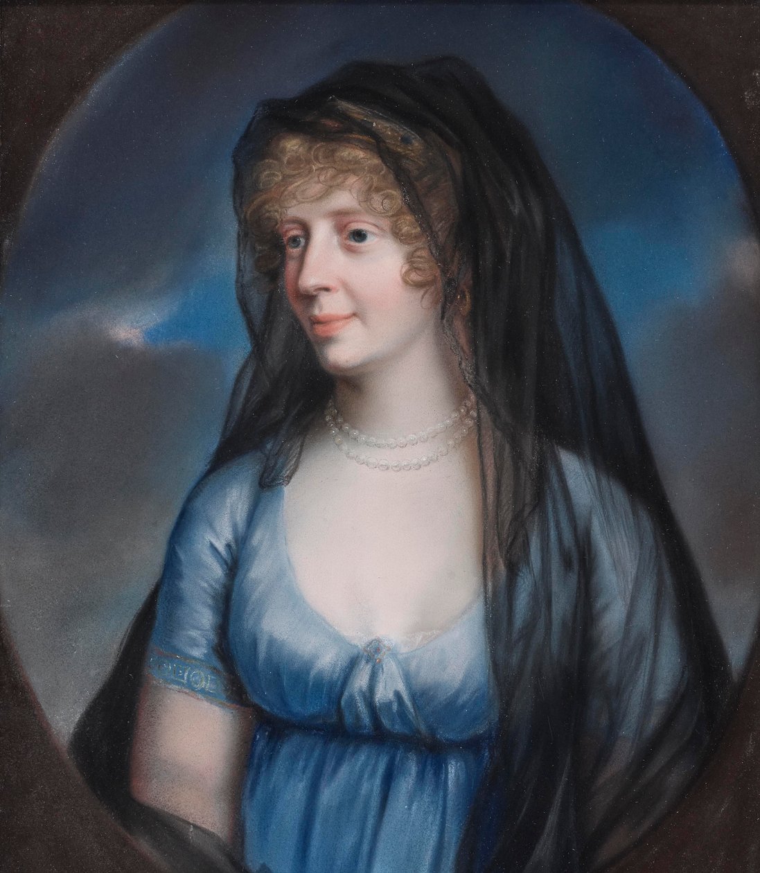 Johann Heinrich Schröder - prinses Luise von Stolberg-Gedern, weduwe-hertogin van Saksen-Meiningen door Johann Heinrich Schroder