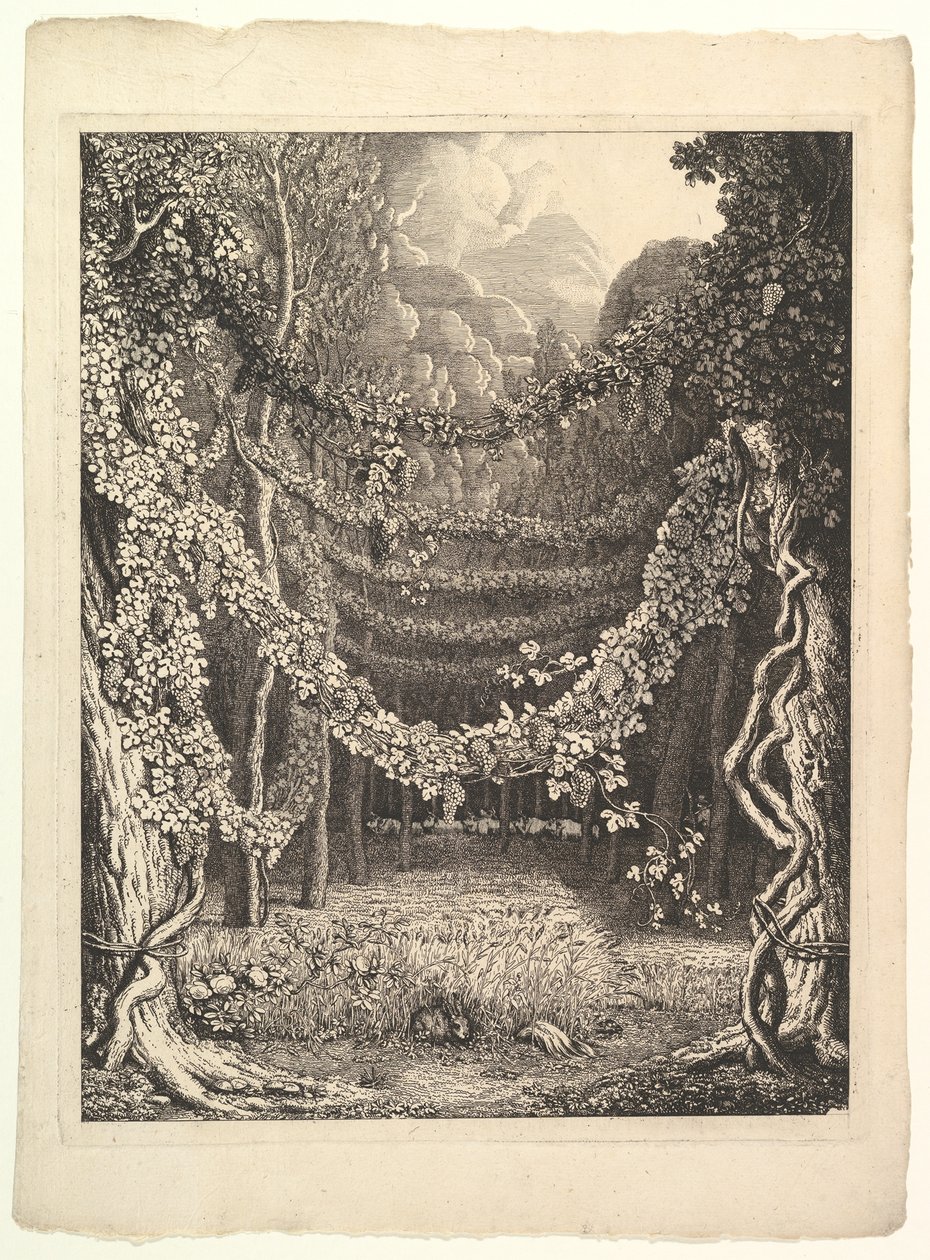 Frontispice voor Heft IV van Homer nach Antiken gezeichnet, Göttingen: Heinrich Diete..., ca. 1796 door Johann Heinrich Wilhelm Tischbein