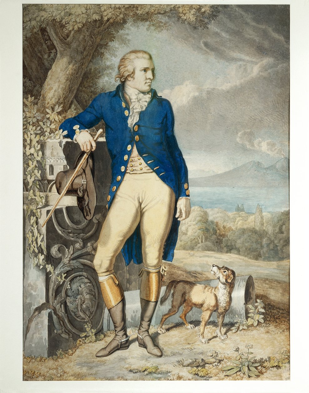 Portret van Johann Wolfgang von Goethe op het platteland door Johann Heinrich Wilhelm Tischbein