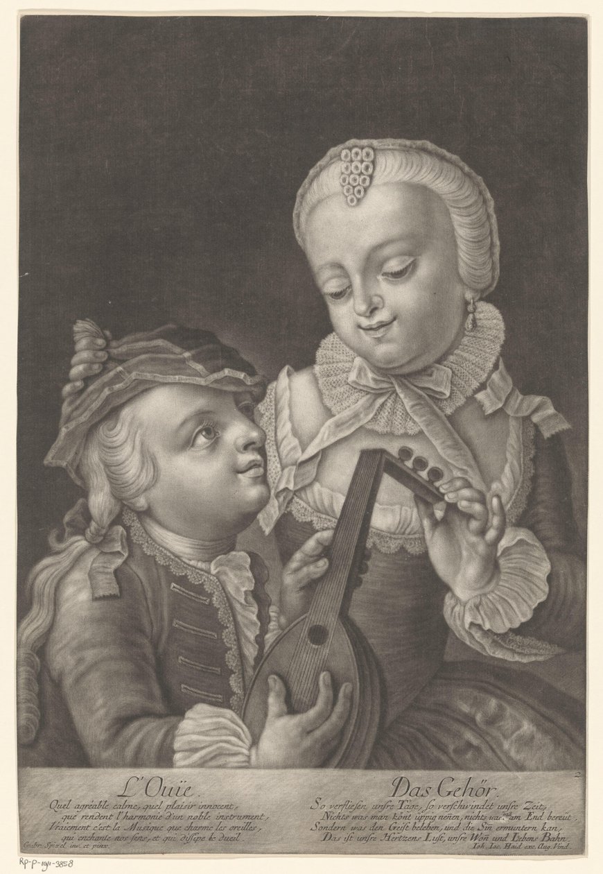 Gehoor door Johann Jacob Haid (possibly)