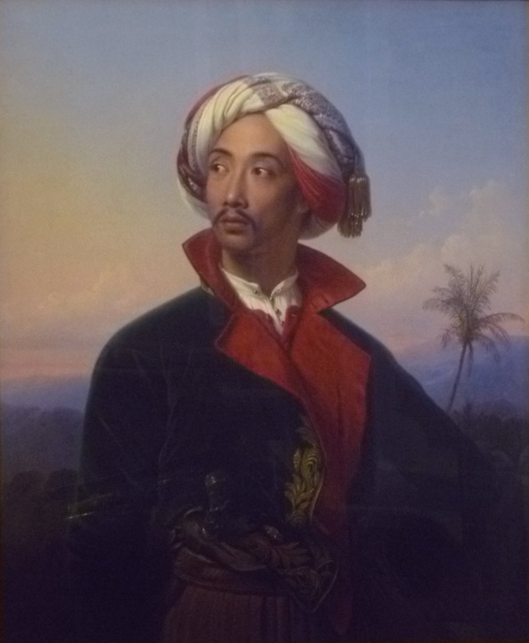 Portret van Prinz Raden Saleh Syarif Bustaman (1811-1880) door Johann Karl Bähr