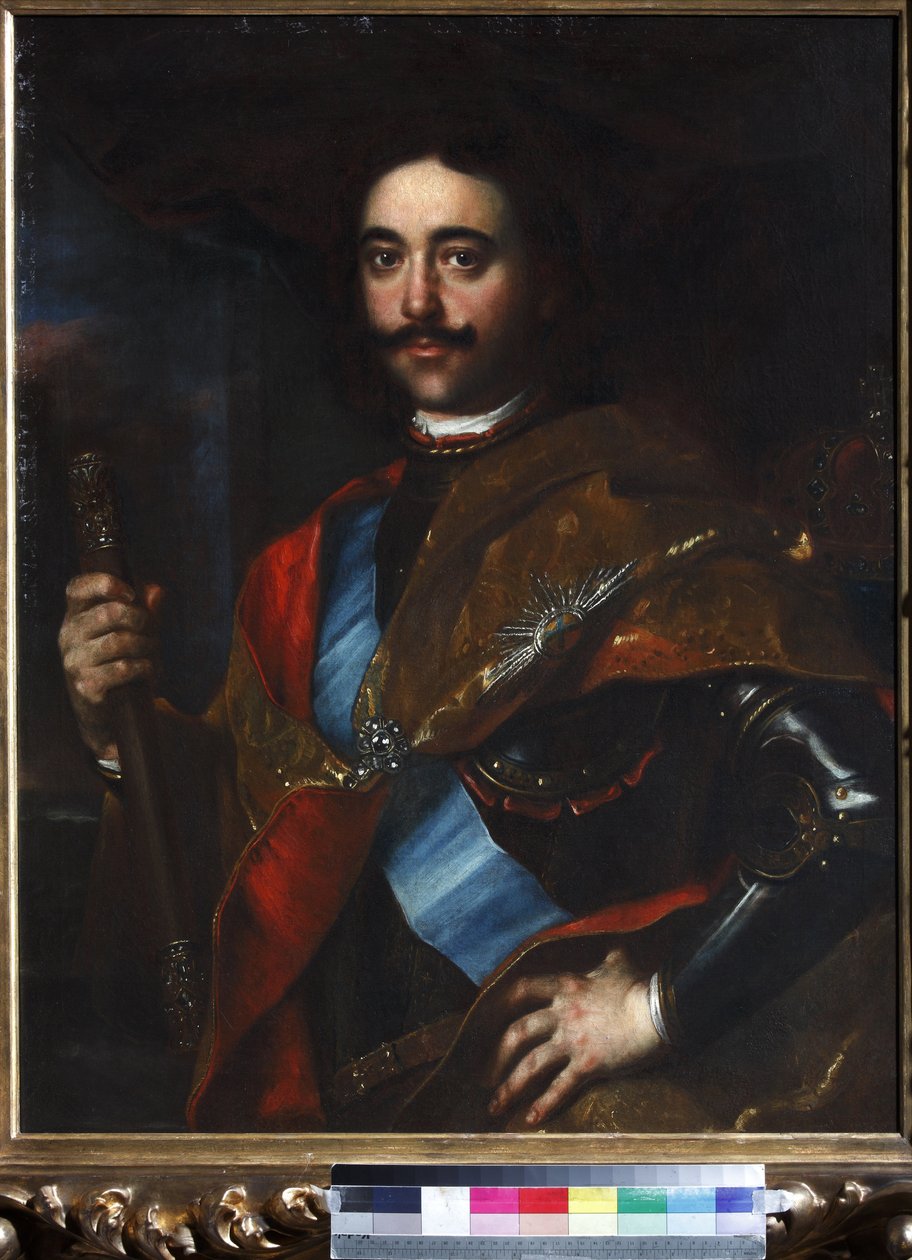 Portret van Keizer Peter I de Grote door Johann Kupetzky