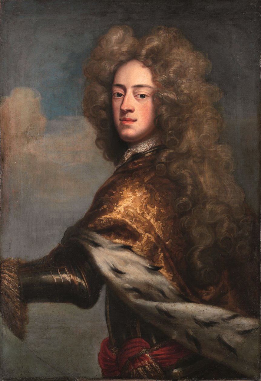 George II als Prins van Wales door Johann Leonhard Hirschmann