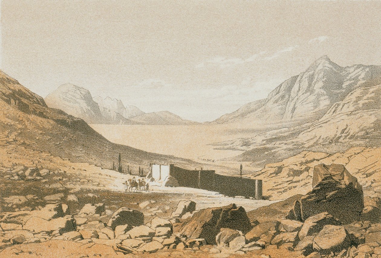 De Vallei van Bostan door Johann Martin Bernatz