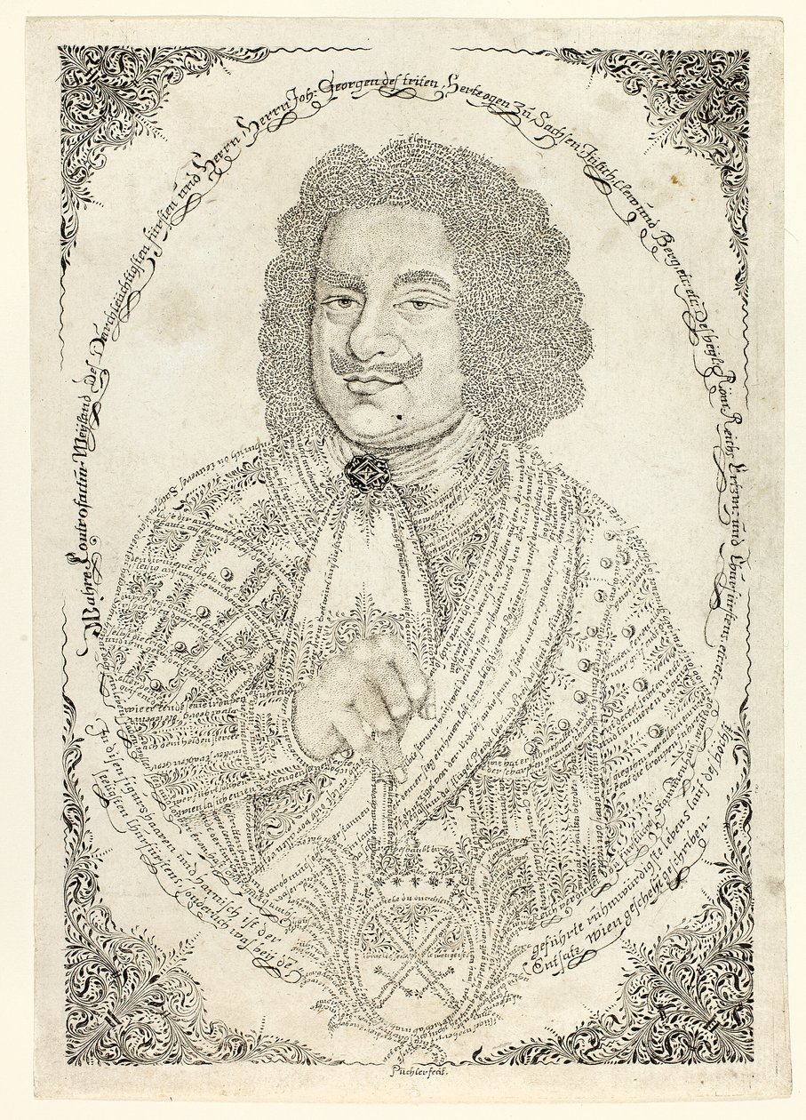 Johann Georg III, keurvorst van Saksen door Johann Michael Puchler