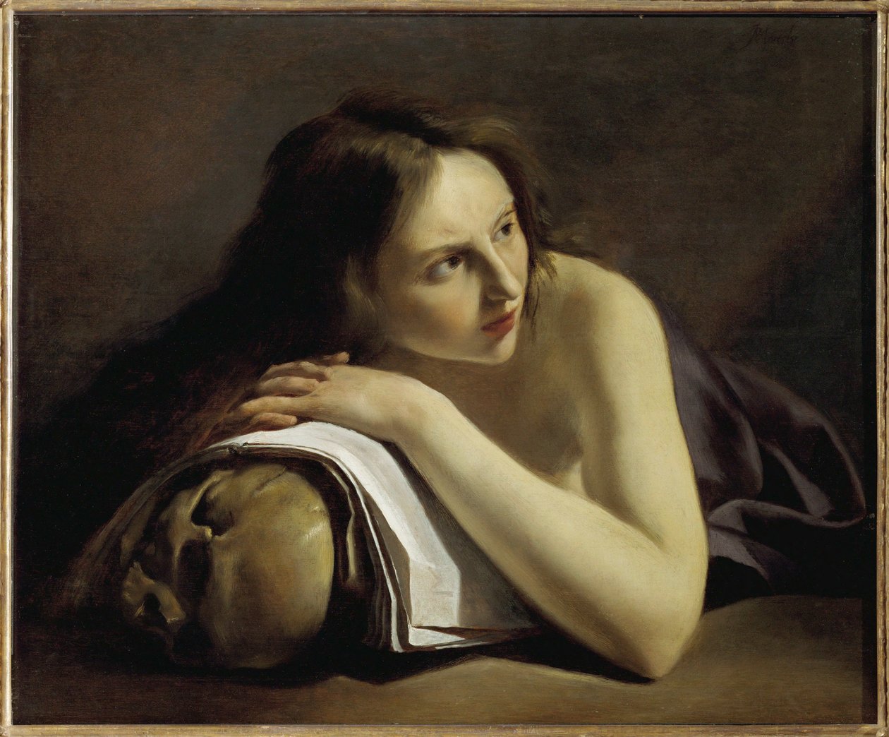 Maria Magdalena boetvaardig (schilderij op doek) door Johann Moreelse