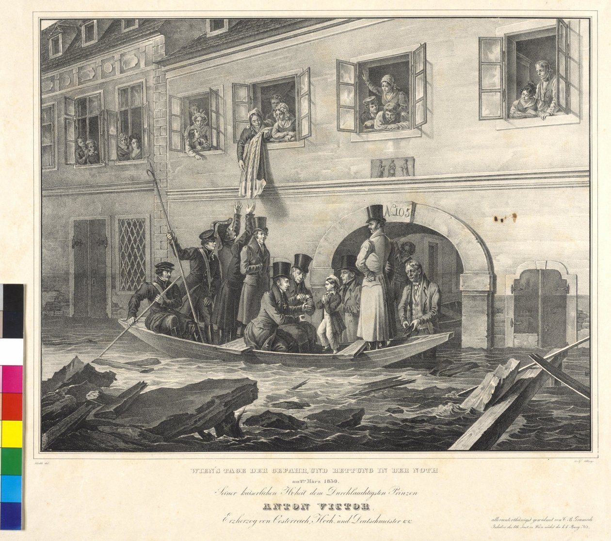 Van Wenen dag van het gevaar, en redding in de Nood op 2 maart 1830 door Johann Nepomuk Hoechle