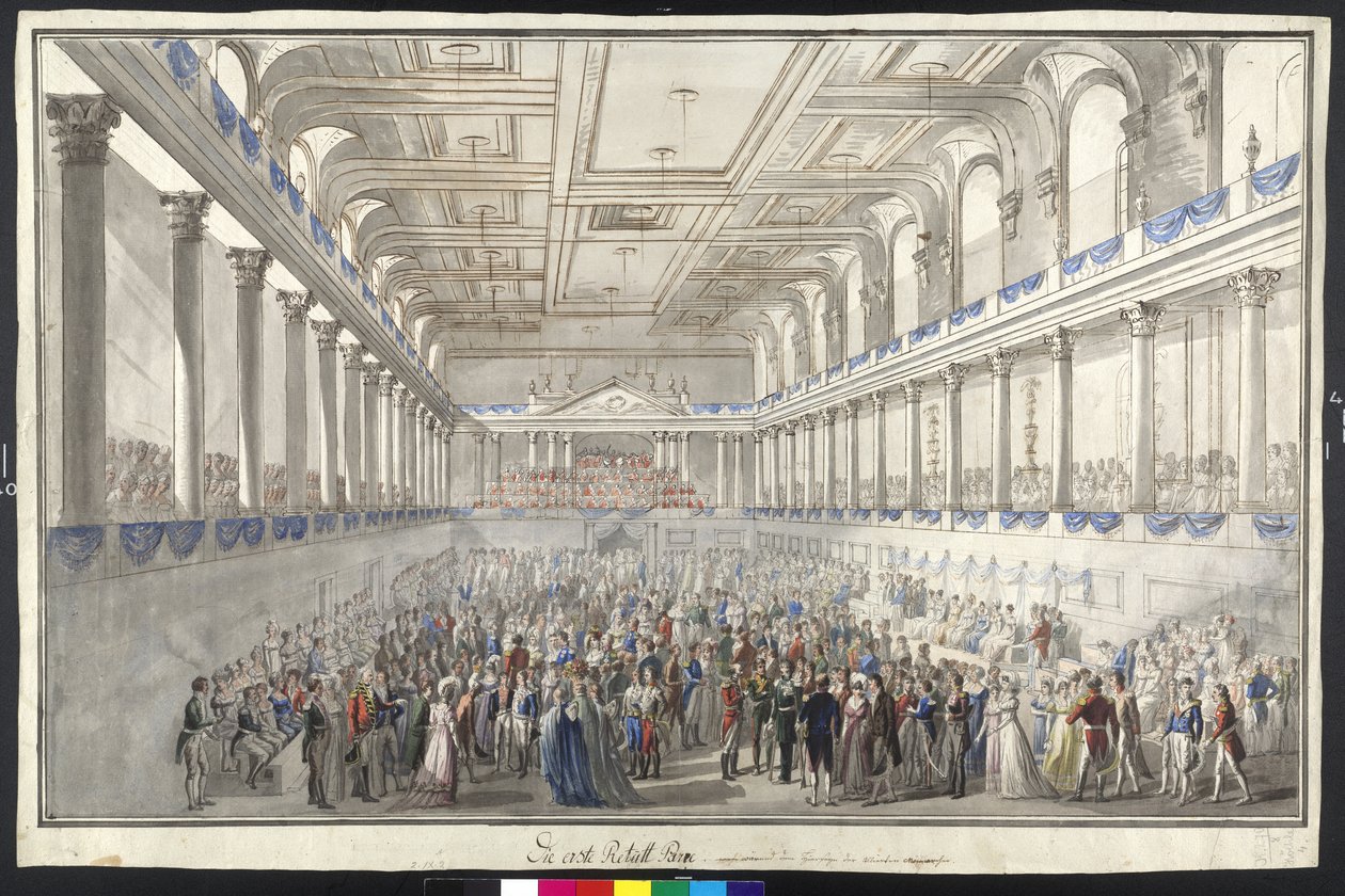 Redoubt tijdens de Weense conventie door Johann Nepomuk Hoechle