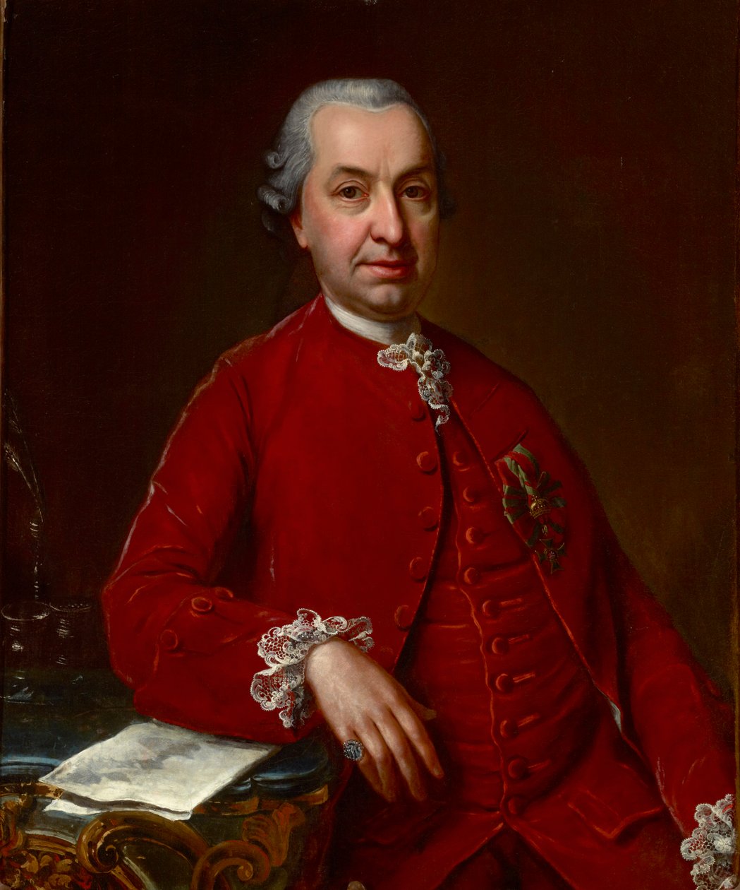 Portret van Baron Samuel von Brukenthal (1721-1803), gouverneur van het Grootvorstendom Transsylvanië door Johann Nepomuk della Croce