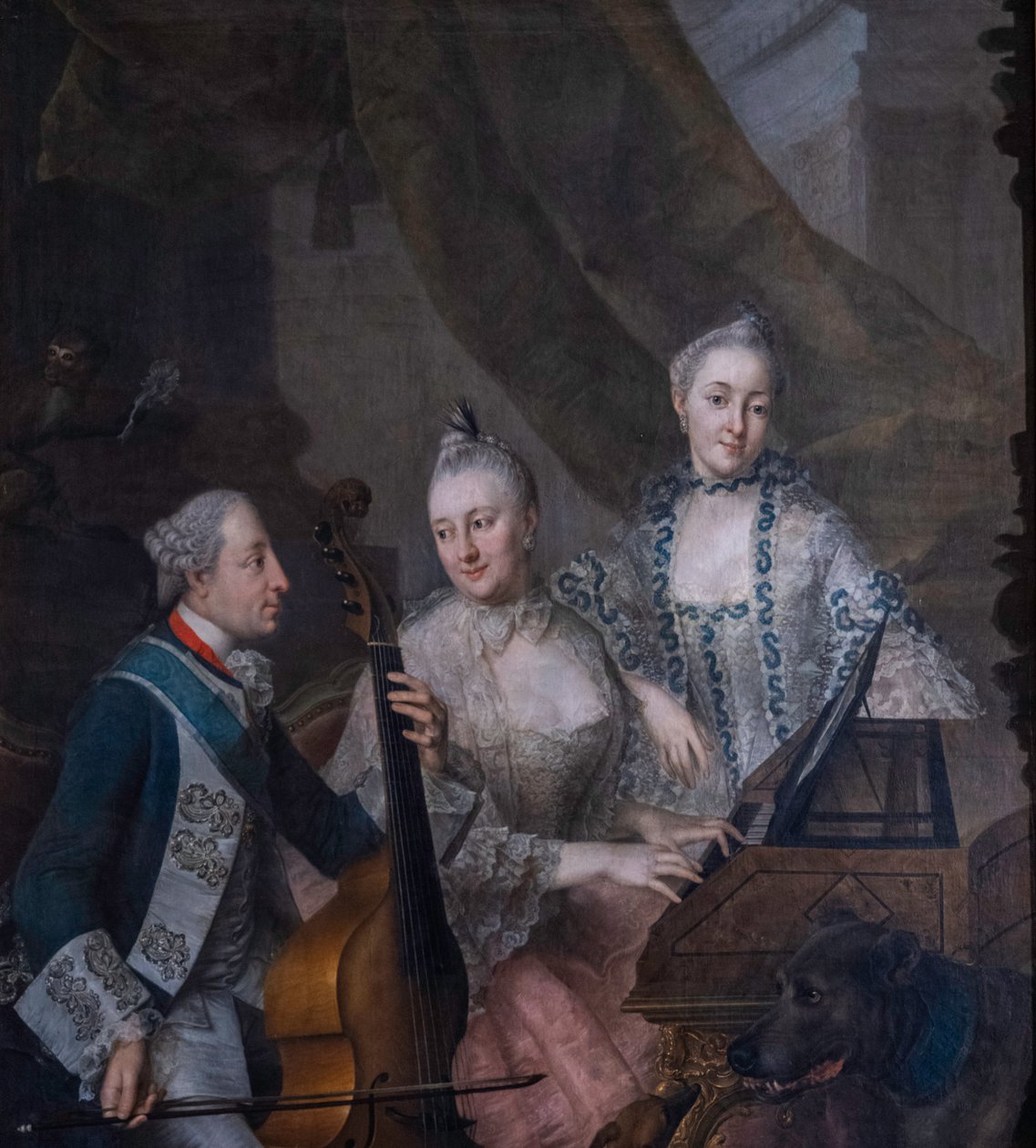Duits: Keurvorst Maximiliaan III Jozef met zijn vrouw en zus Keurvorst Maximiliaan III Jozef met zijn vrouw en zus door Johann Nikolaus Grooth