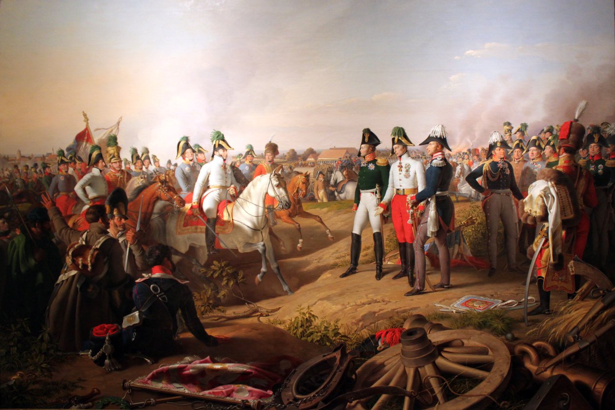 Overwinningsverklaring na de slag bij Leipzig, 1813 door Johann Peter Krafft