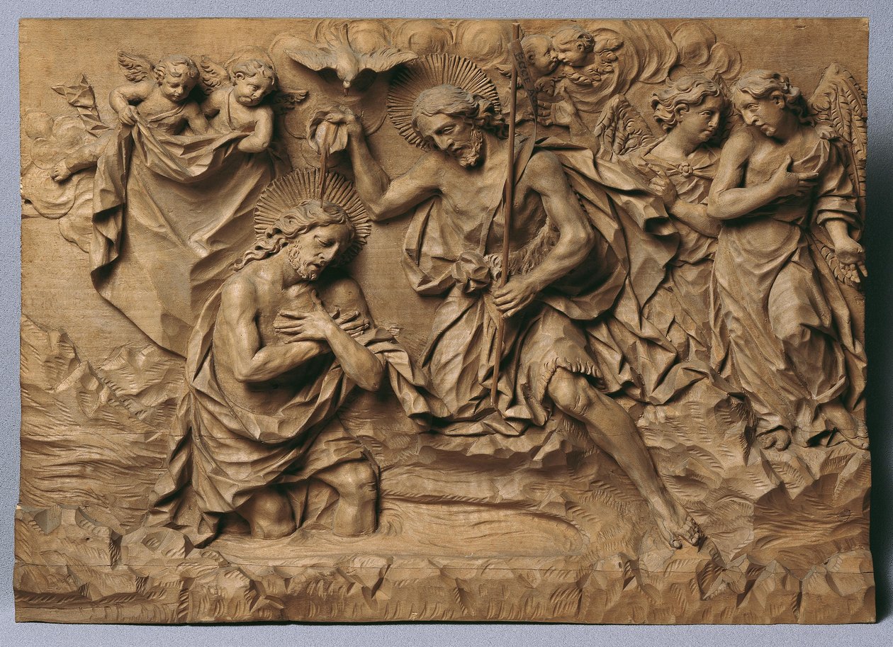 Doop van Christus door Johann Peter Schwanthaler der Ältere