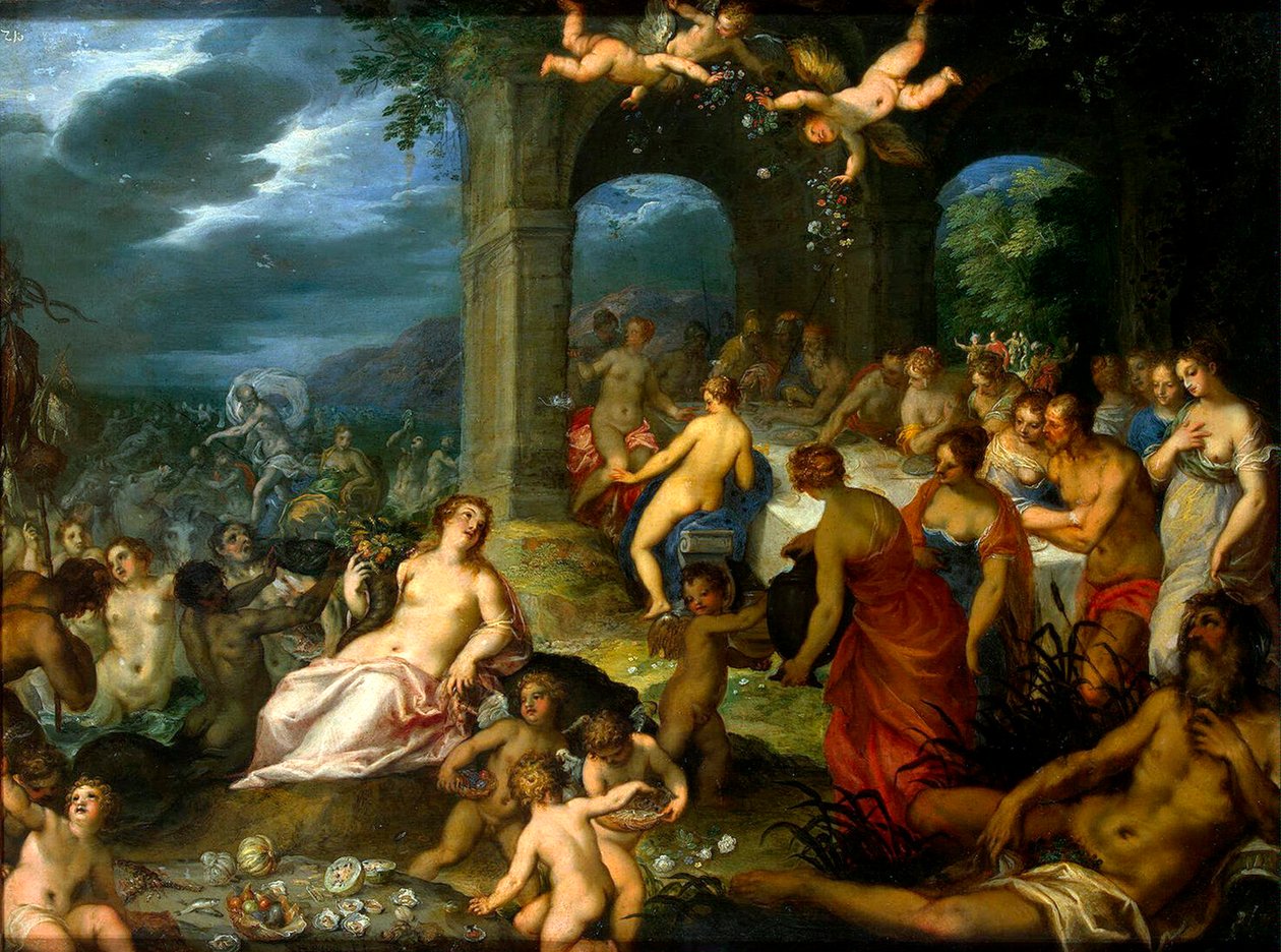Feest van de Goden, 1600 door Johann Rottenhammer