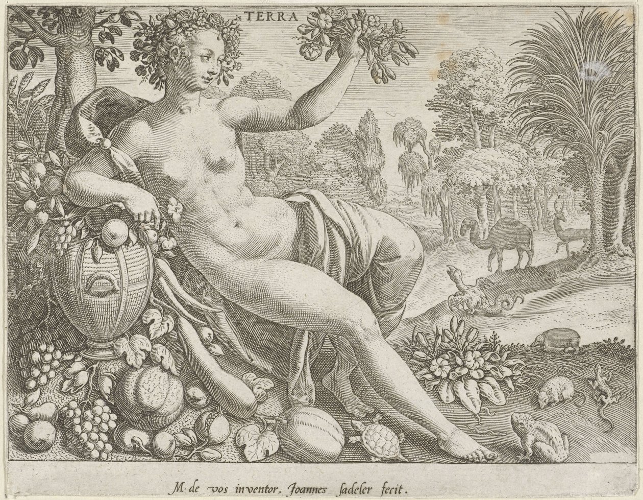 Aarde door Johann Sadeler (I)