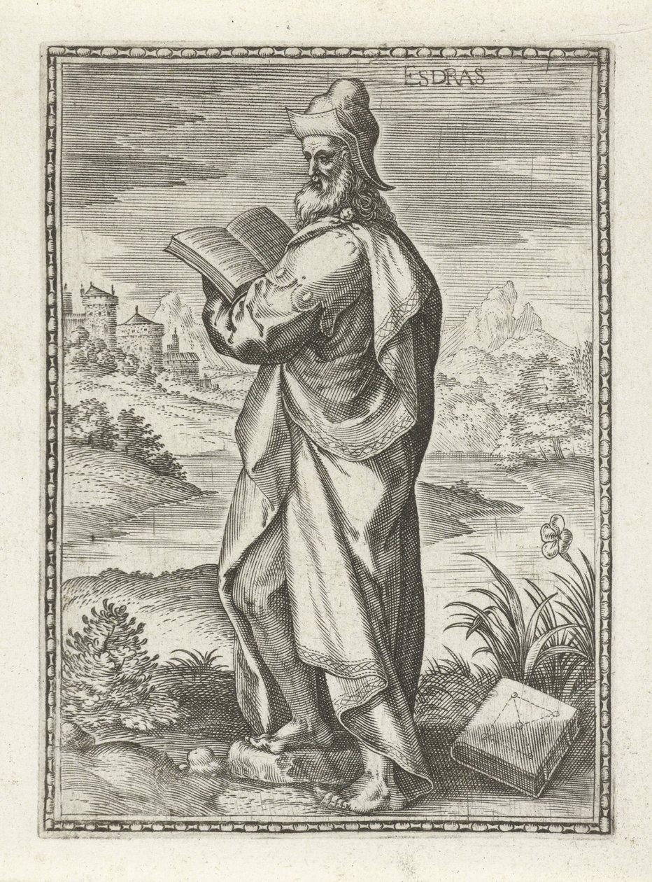 Ezra door Johann Sadeler (I)
