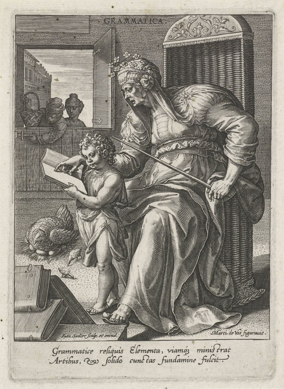 Grammatica door Johann Sadeler (I)