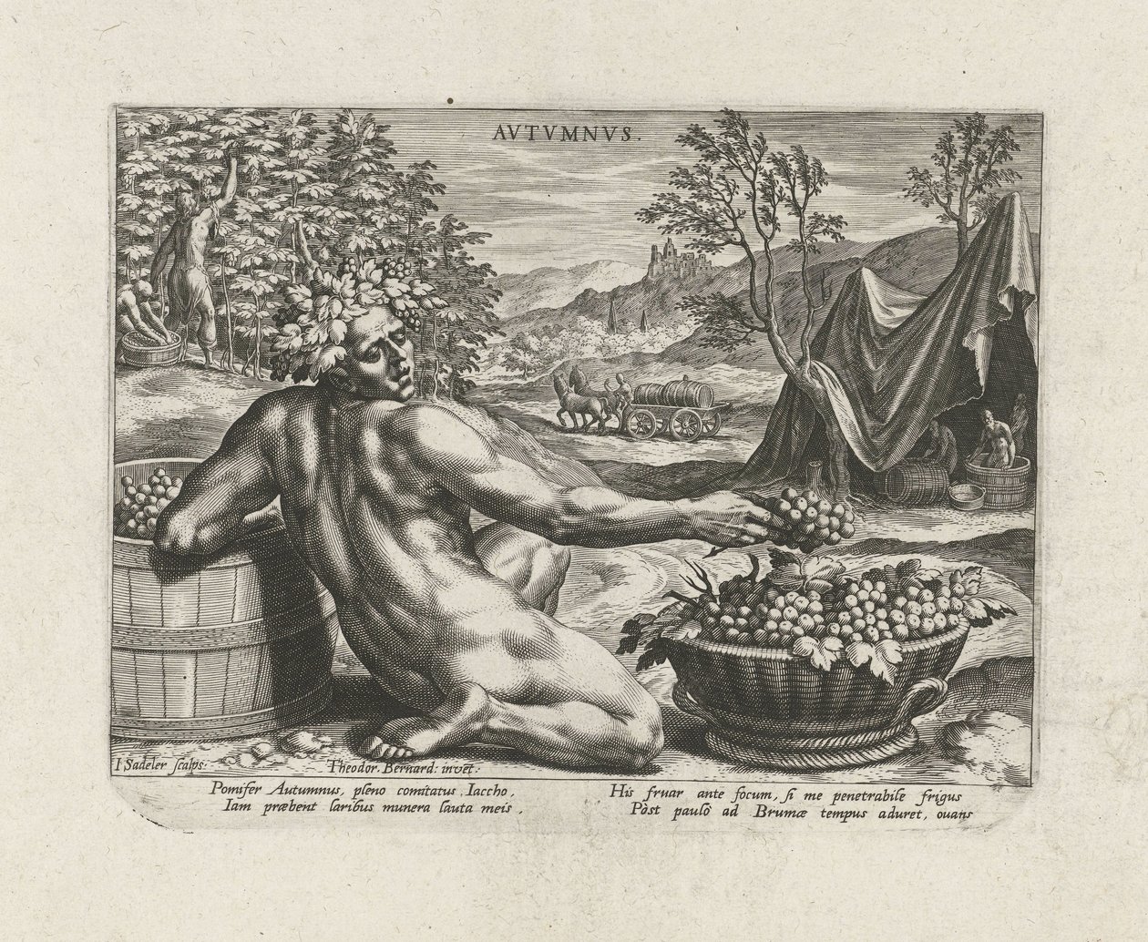 Herfst door Johann Sadeler (I)