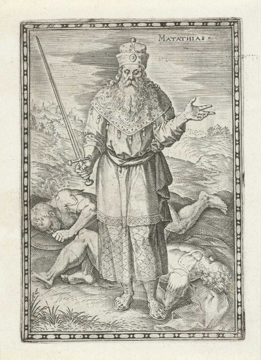 Mattatias door Johann Sadeler (I)