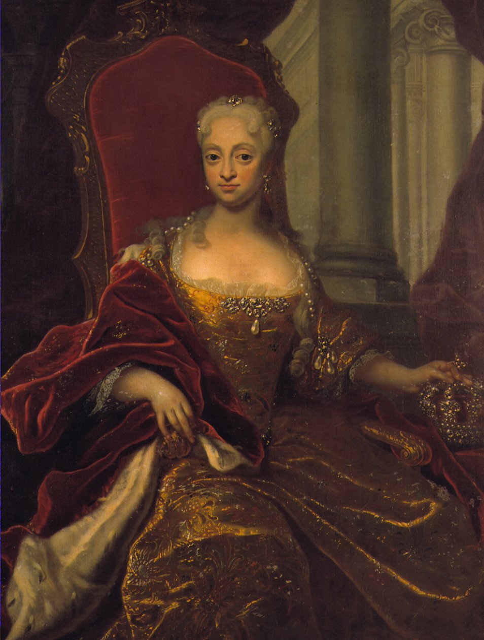 Louisemecklenburgdenmark door Johann Salomon Wahl