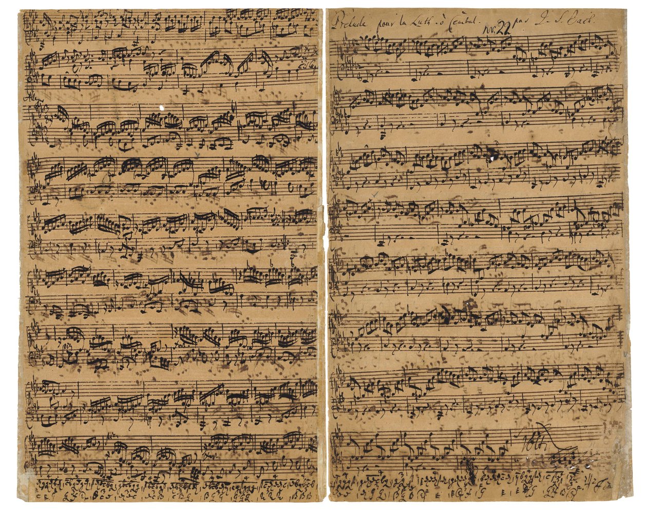 Prelude, Fuga en Allegro in Es groot BWV 998, ca. 1735-40 door Johann Sebastian Bach