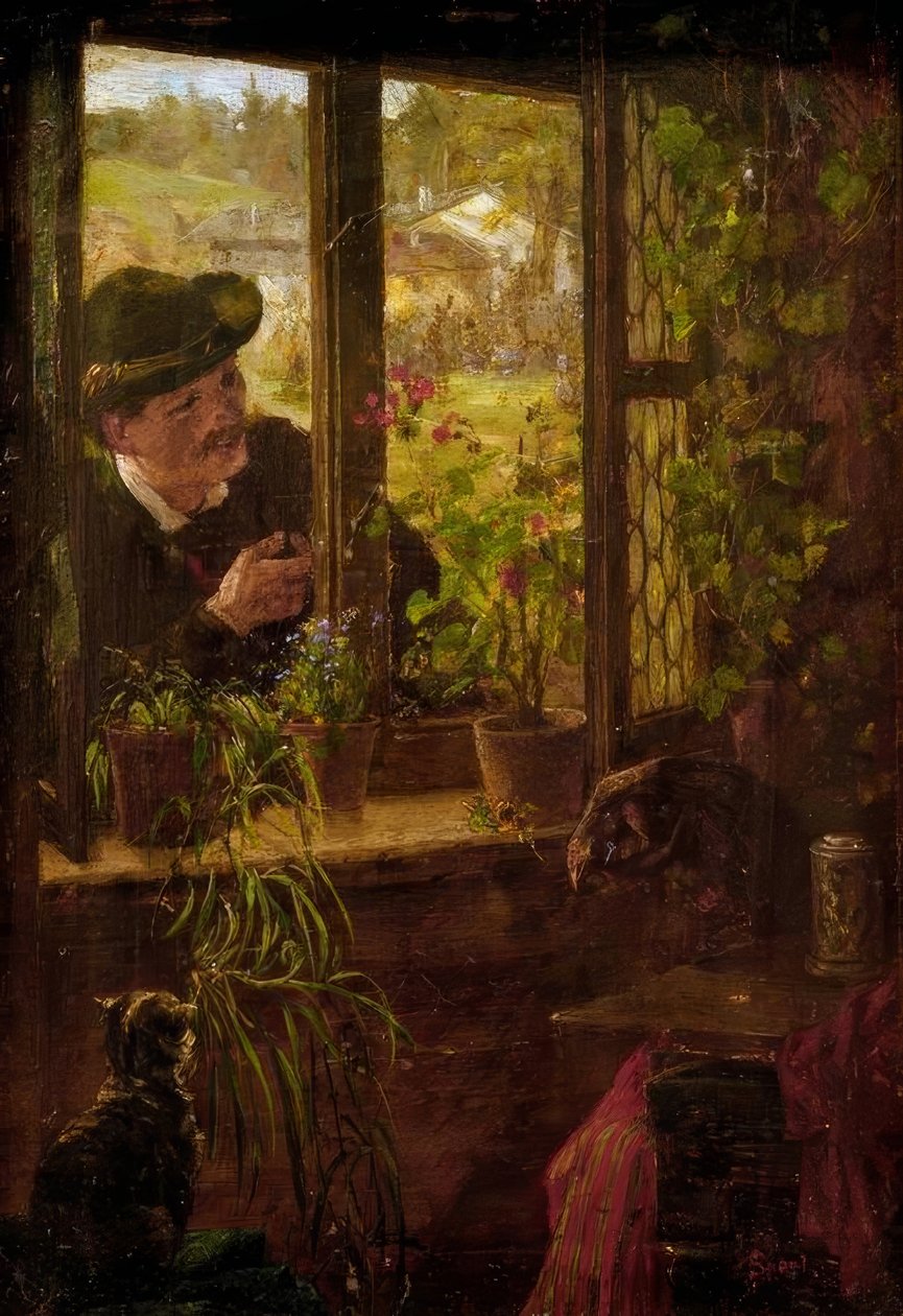 Bij het raam door Johann Sperl