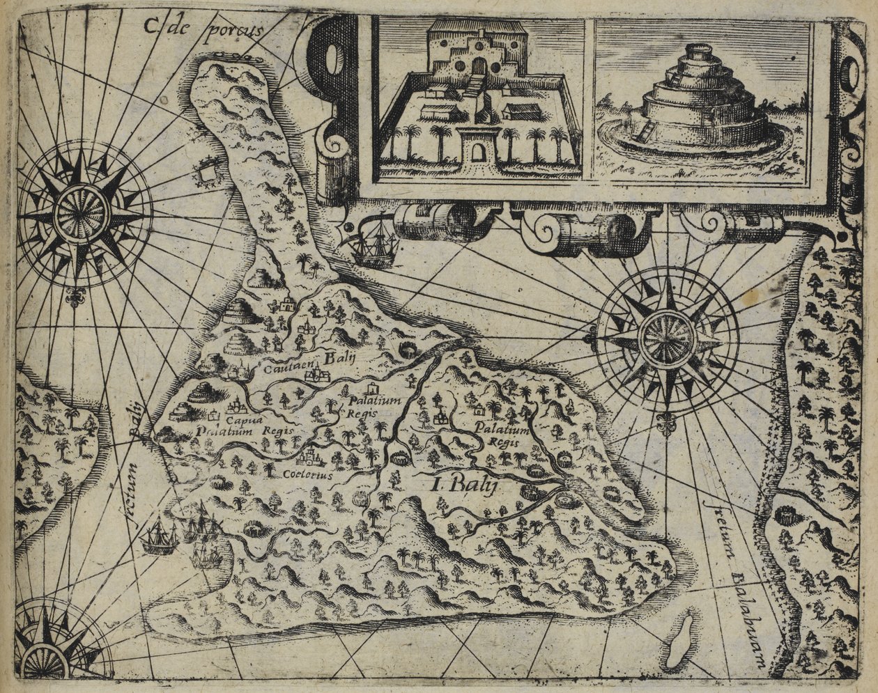 Bali Eiland (Indonesië), Insulae Baly contrafactura door Johann Theodor de Bry