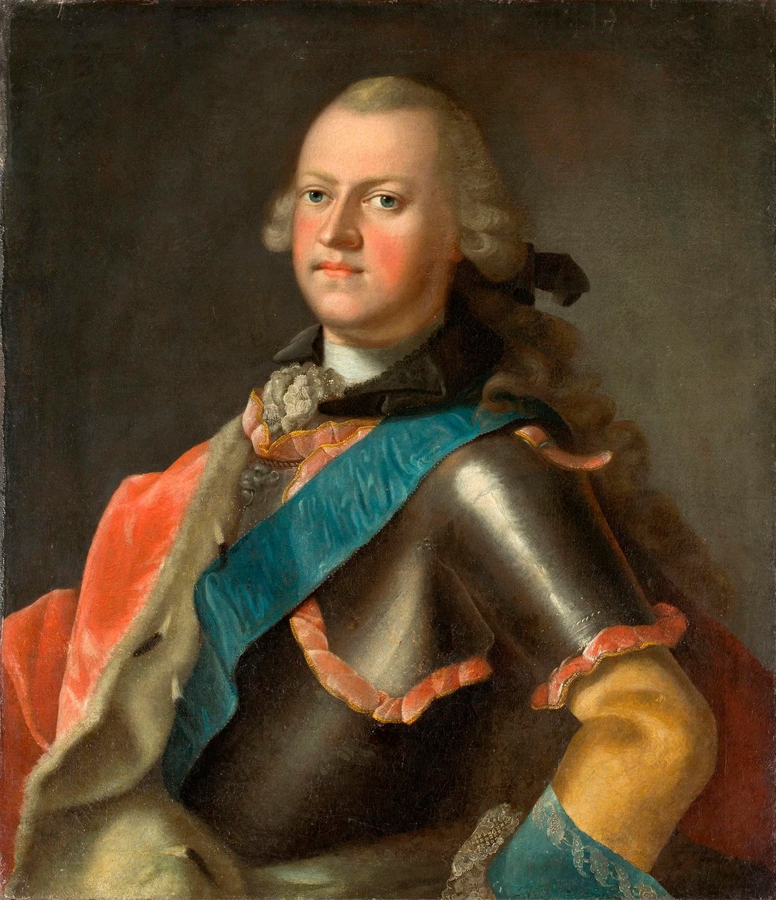 Hertog Ernst Friedrich III Carl van Saksen-Hildburghausen (1727-1780) door Johann Valentin Tischbein