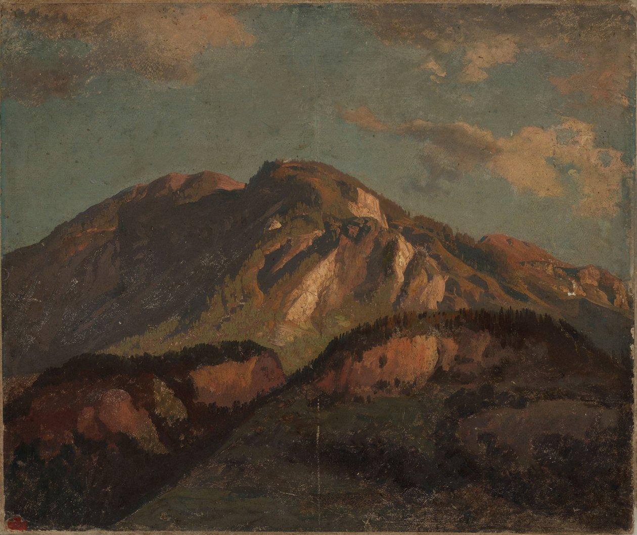 Bergrug, vermoedelijk in Graubünden door Johann Wilhelm Schirmer