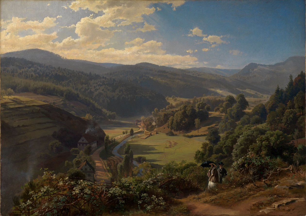 Het Geroldsauertal bij Baden-Baden door Johann Wilhelm Schirmer