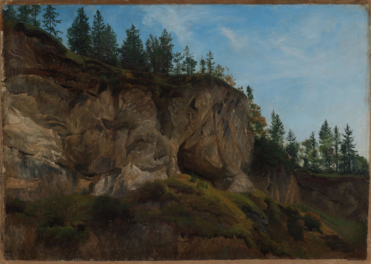 Rotshelling in Zwitserland door Johann Wilhelm Schirmer
