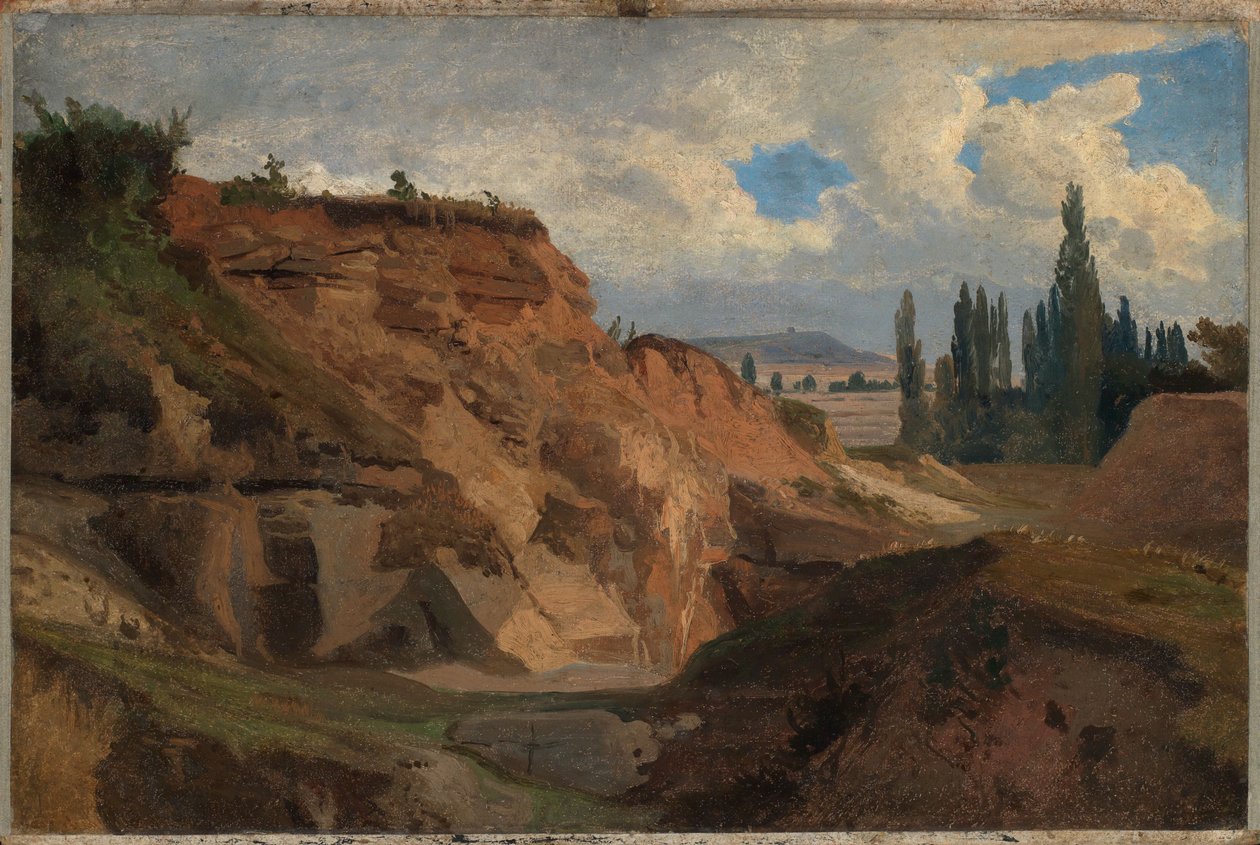Steengroeve in Zuid-Frankrijk door Johann Wilhelm Schirmer
