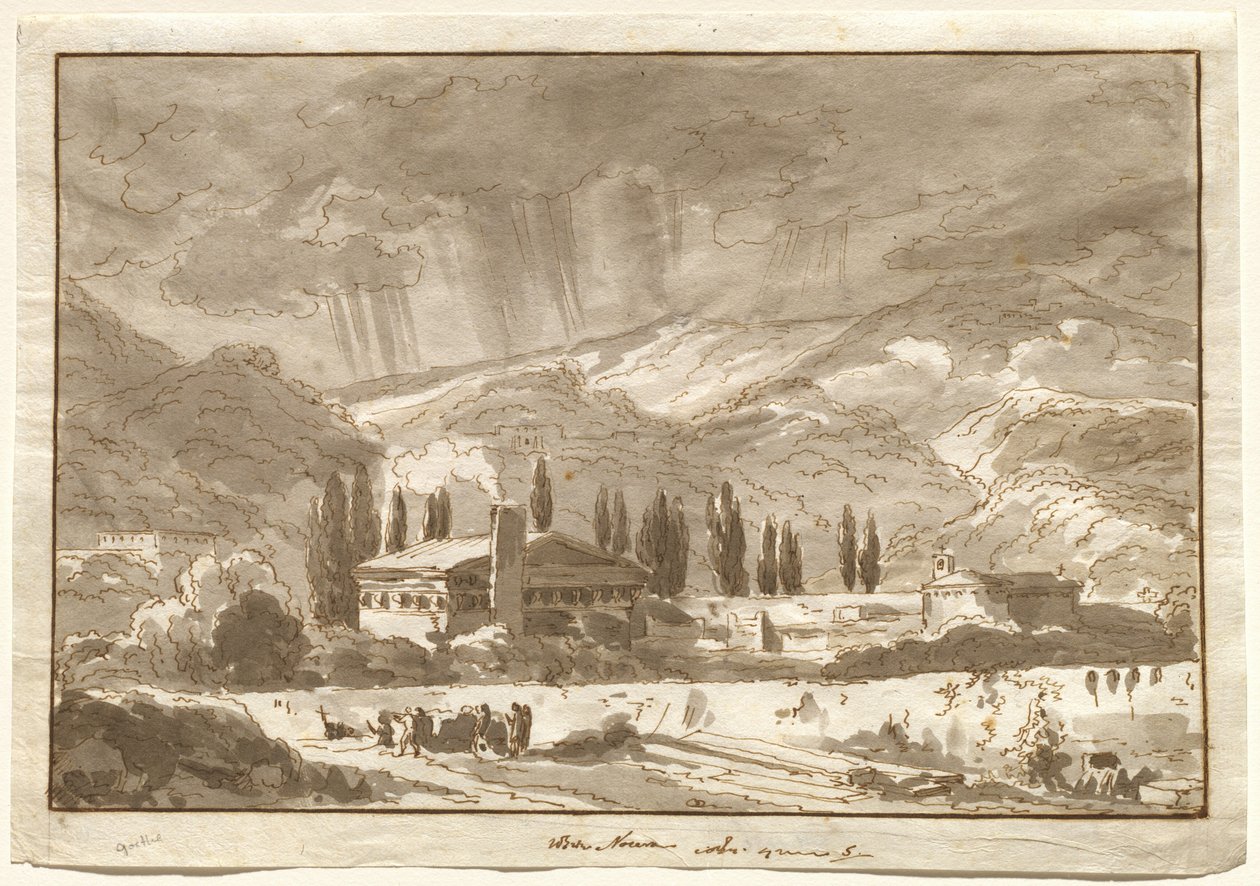 Een Storm over de Bergen bij Nocera door Johann Wolfgang von Goethe