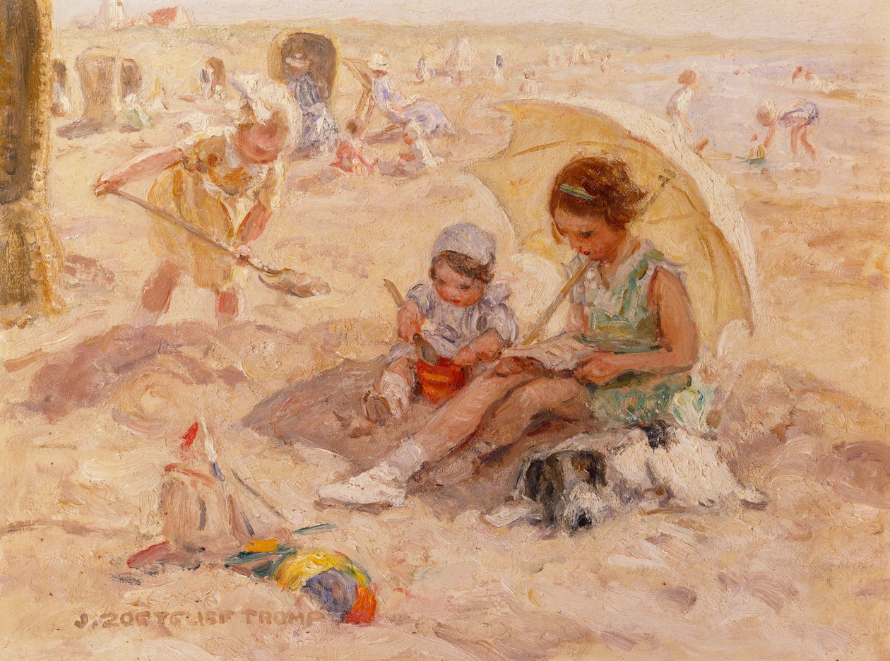 Strandplezier door Johann Zoetelief Tromp