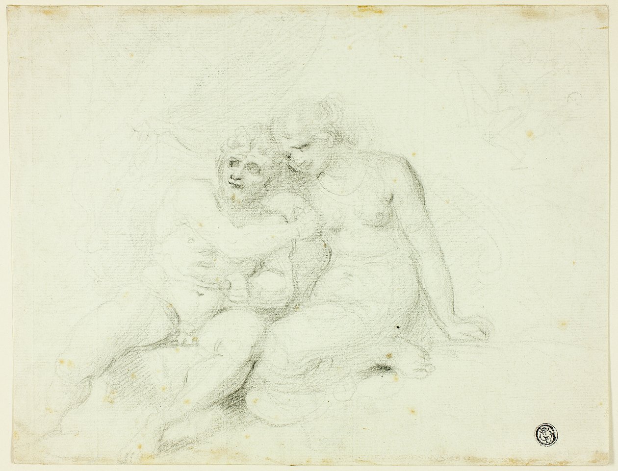 Zittende Man bij Vrouw door Johann Zoffany