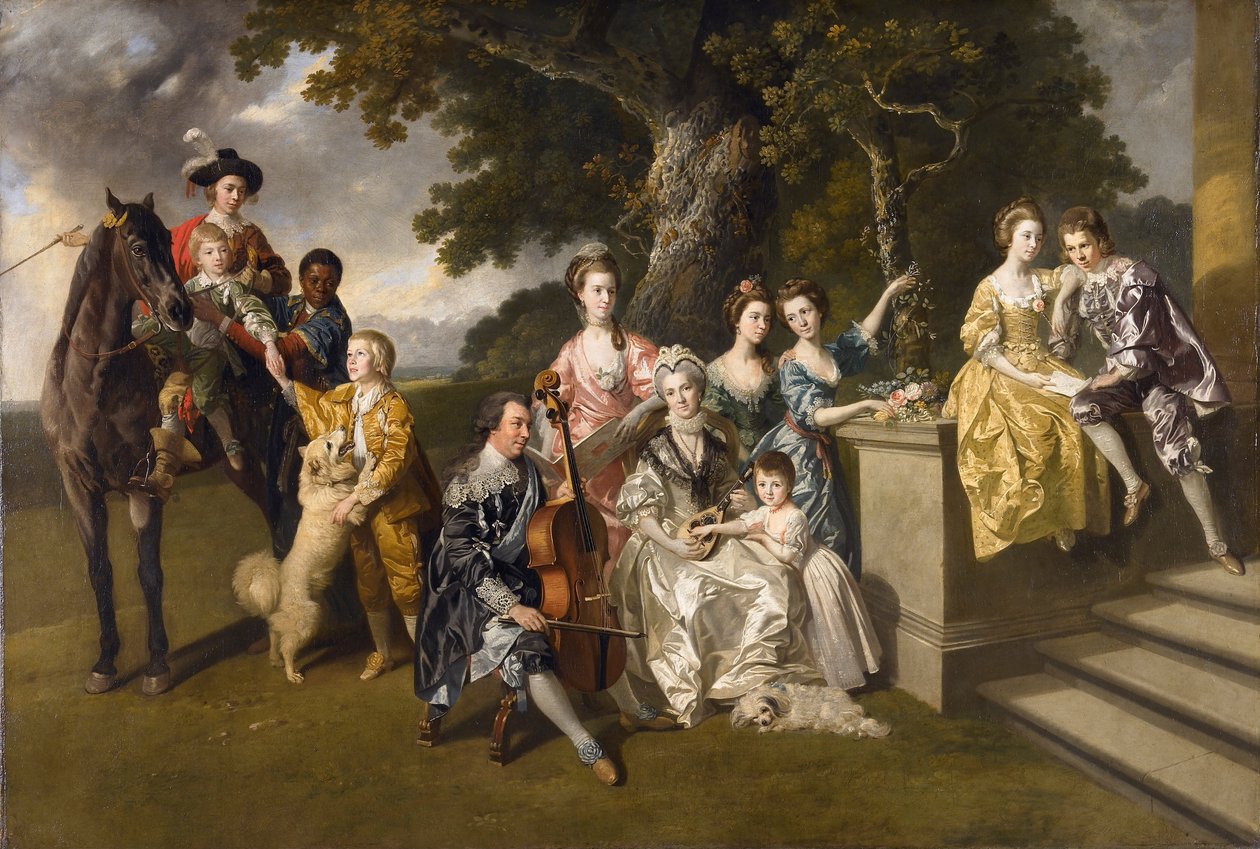 De familie van Sir William Young door Johann Zoffany