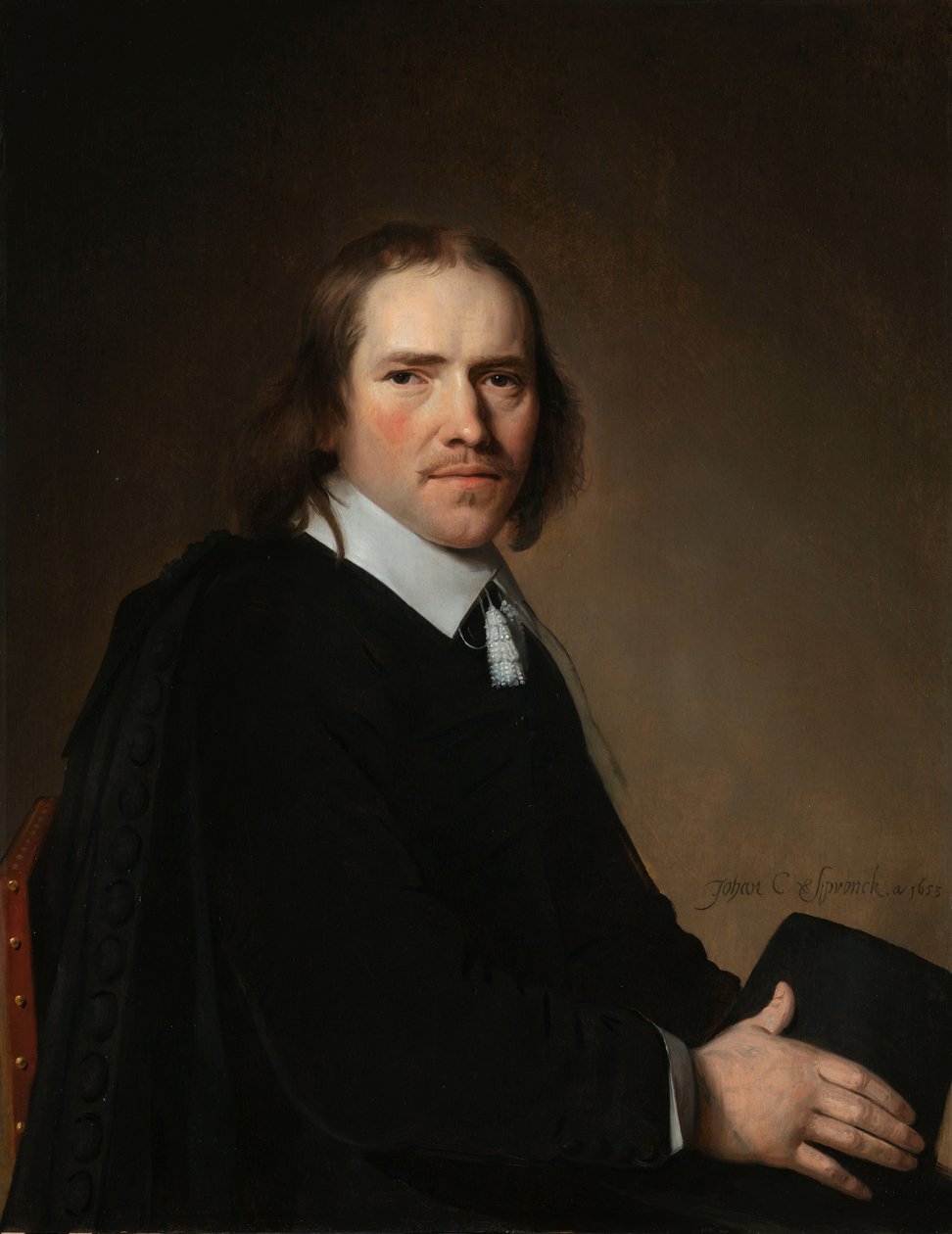 Portret van Dirck, Johannes of Jacobus Wallis door Johannes Cornelisz. Verspronck