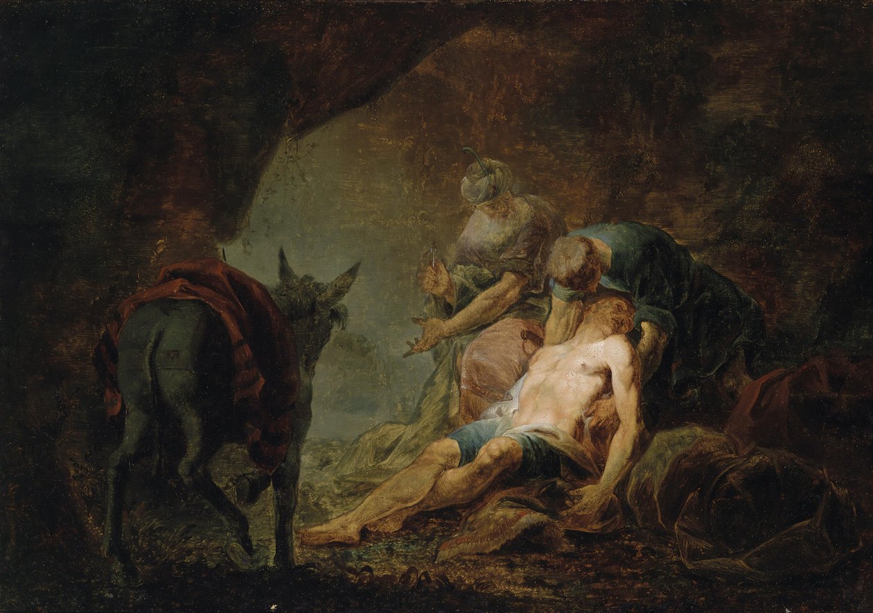 De barmhartige Samaritaan door Johannes Zick