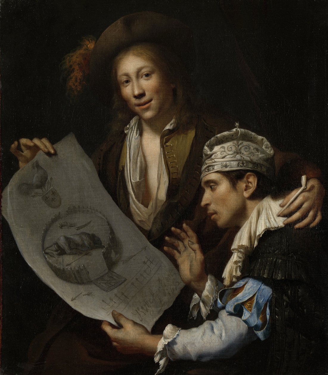 Allegorie op de Franse invasie van 1672 door Johannes van Wijckersloot