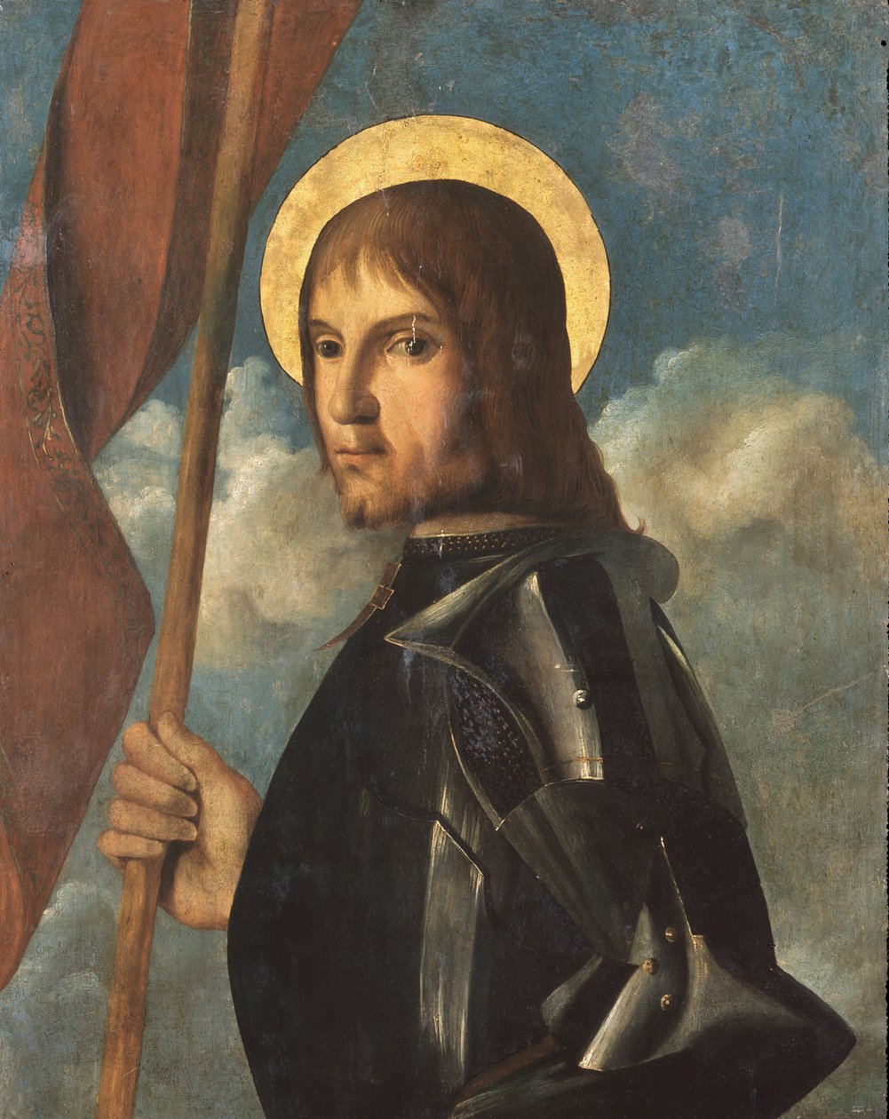 Krijgerheilige door Johannes (fl.16th century) Hispanus