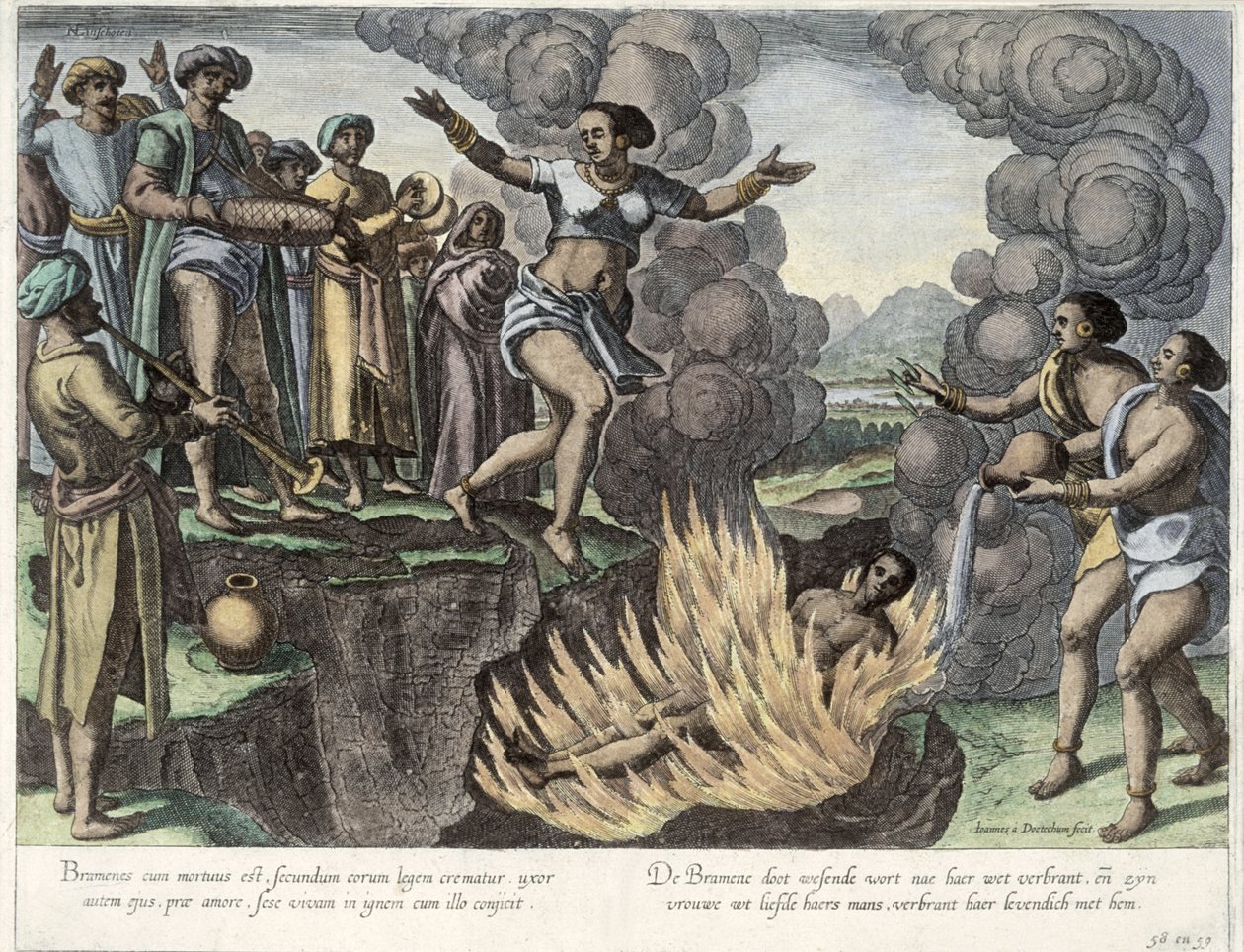 Sati, illustratie uit 