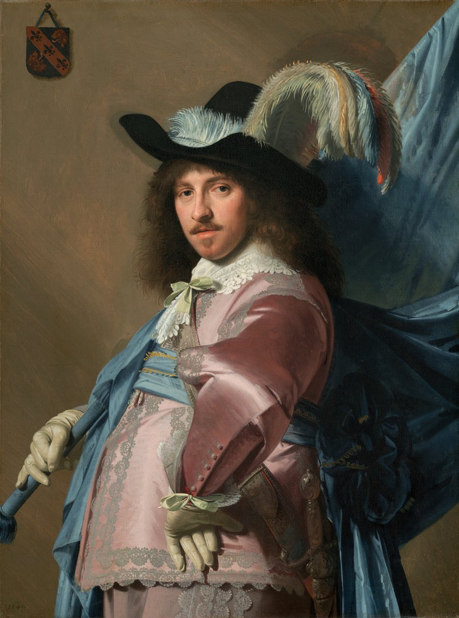 Andries Stilte als vaandeldrager door Johannes Cornelisz. Verspronck